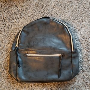 NWOT Forever21 Faux Leather Backpack with Tassel Zipper Detail